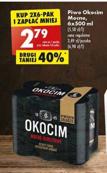 Biedronka Piwo Okocim Mocne Dubeltowe oferta