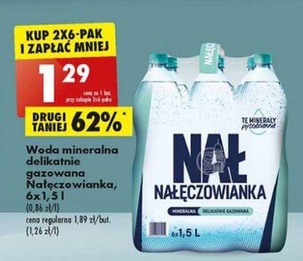 Biedronka Woda delikatnie gazowana Nałęczowianka oferta