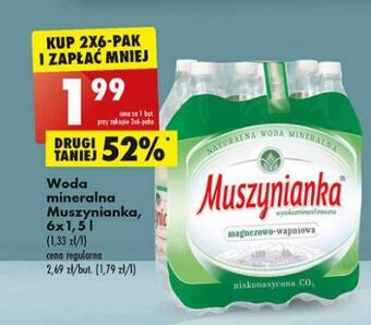 Biedronka Woda niegazowana Muszynianka oferta