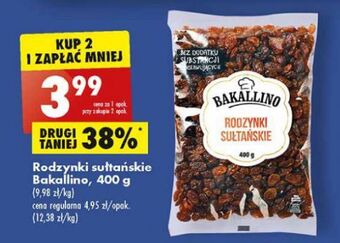Biedronka Rodzynki sułtańskie Bakallino oferta