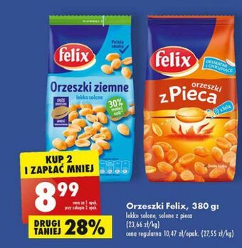 Biedronka Orzeszki ziemne lekko solone Felix oferta