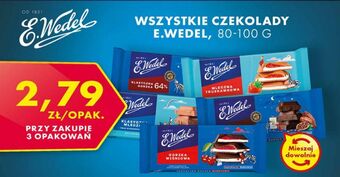 Biedronka Czekolada gorzka klasyczna 64% E. Wedel oferta