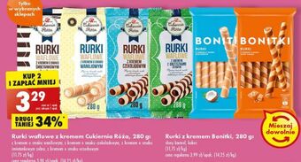 Biedronka Rurki z kremem słony karmel Bonitki oferta