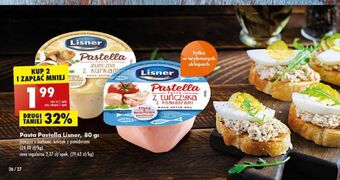 Biedronka Pasta jajeczna z kurkami Lisner Pastella oferta