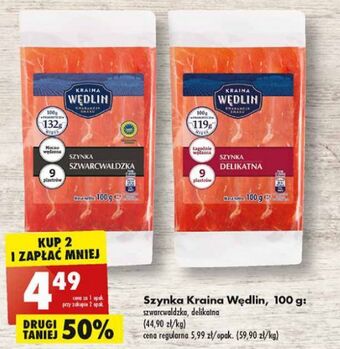 Biedronka Szynka szwarcwaldzka Kraina Wędlin oferta