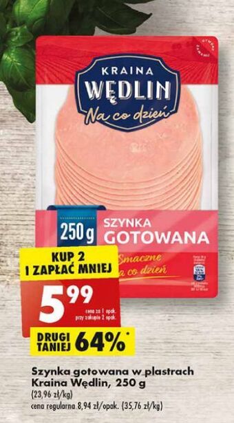 Biedronka Szynka gotowana Kraina Wędlin oferta