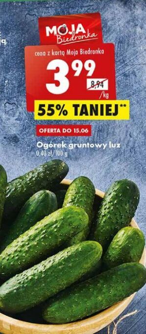 Biedronka Ogórki gruntowe oferta