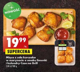 Biedronka Mięso z uda kurczaka na patyku o smaku limonki i kolendry Czas Na Grill oferta