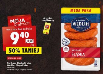 Biedronka Kiełbasa śląska Kraina Wędlin oferta