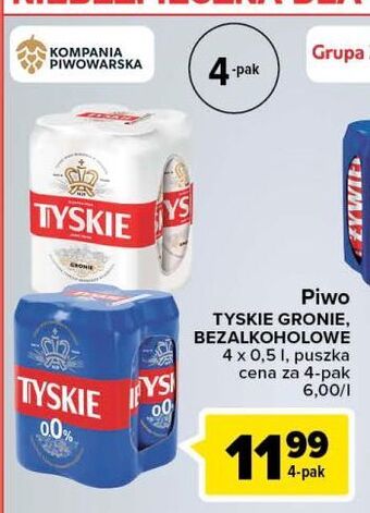 Carrefour Market Piwo Tyskie 0.0% oferta