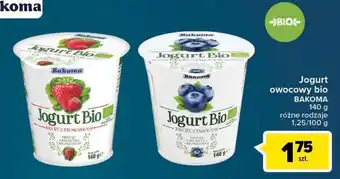 Carrefour Market Jogurt z truskawkami Bakoma Bio oferta