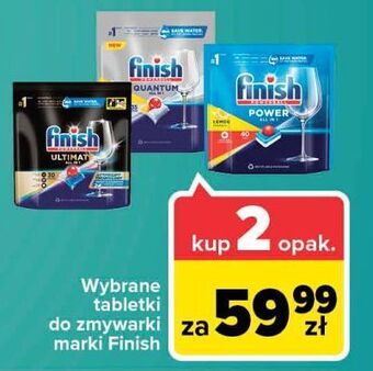 Carrefour Market Tabletki do zmywarek lemon Finish Quantum oferta