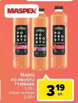 Carrefour Market Napój truskawka Tymbark Po Prostu oferta