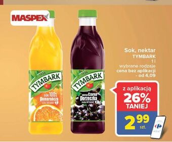 Carrefour Market Nektar czarna porzeczka Tymbark 1936 oferta
