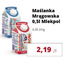 Torimpex Mlekpol Maślanka Mrągowska truskawkowa 500 ml oferta
