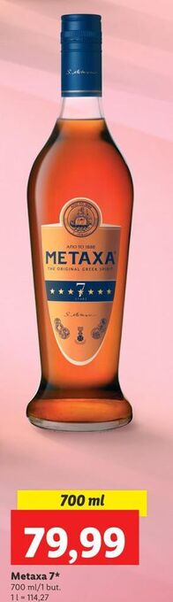 Lidl Brandy Metaxa 7* oferta
