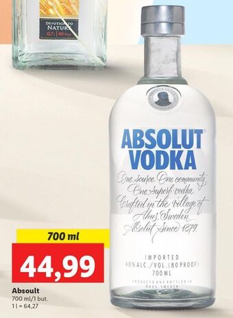 Lidl Wódka Absolut Vodka oferta