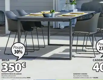 Kopervik Mesa de Jardim L100 x C215 x A75cm