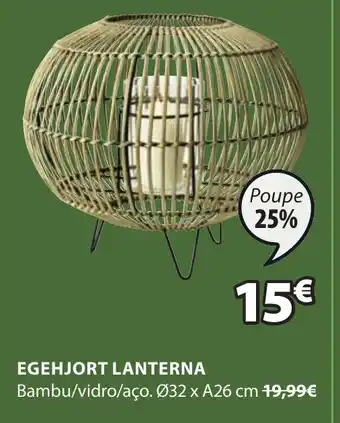 Egehjort Lanterne 32 x A26 cm