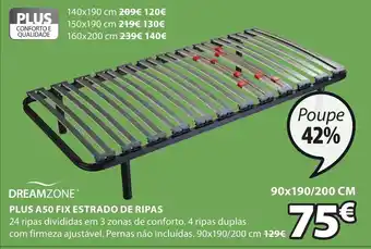 Dreamzone Plus A50 Fix Estrado de Ripas 90x190/200cm