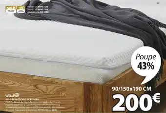 Wellpur Gold F40 Colchão de Espuma 90/150x190cm