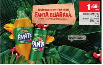 Continente Refrigerante C/Gás Fanta Guanara 1,5L promoção