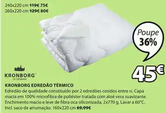 JYSK Kronborg Edredão Térmico 2x770g 160x220cm promoção