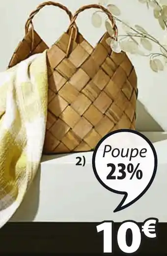 JYSK Abel Cesto Madeira L39 x C25 x A29cm promoção