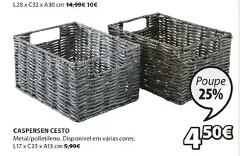 JYSK Caspersen Cesto L17 x C23 x A13cm promoção