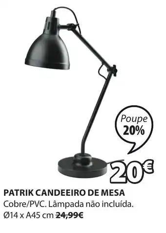 JYSK Patrik Candeeiro de Mesa 14xA45cm promoção