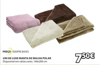 Uni de Luxe Manta Polar 140x200cm