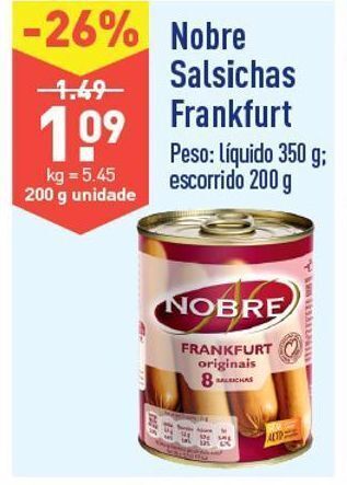 ALDI Salsicha nobre promoção