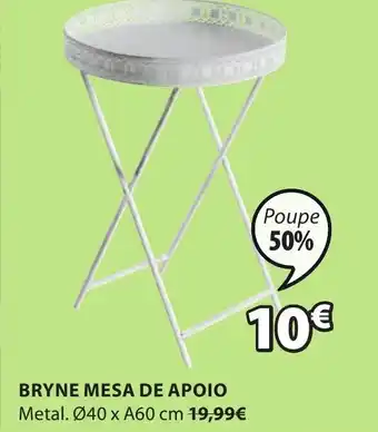 JYSK Bryne Mesa de Apoio 40xA60cm promoção