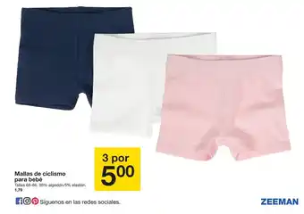Zeeman Mallas de Cislismo para Bebé promoção