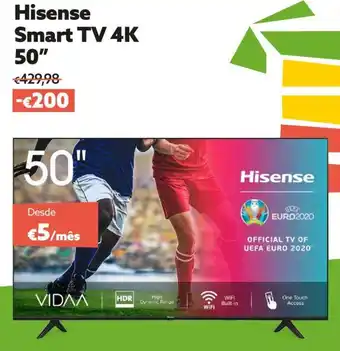 Worten Hisense Smart TV 4K 50" promoção