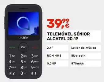 Telemóvel Sénior Alcatel 20.19