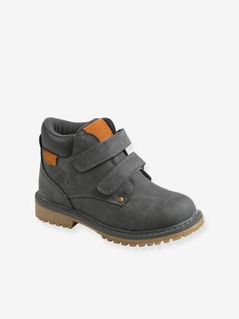 Vertbaudet Botas de cano subido com barras autoaderentes, para menino... promoção