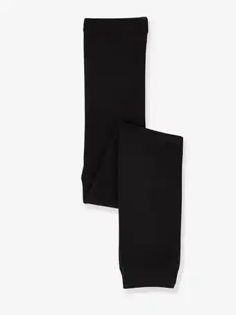 Vertbaudet Leggings com forro polar, para menina - preto liso promoção