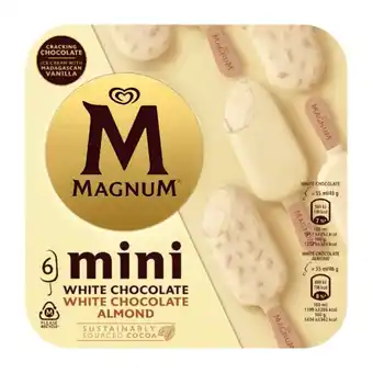 ALDI Magnum gelado mini white/ white almond promoção