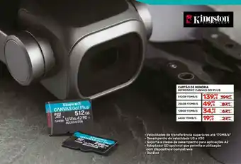 Cartão de Memória MicroSDXC Canvas Go! Plus 512GB 170md/s