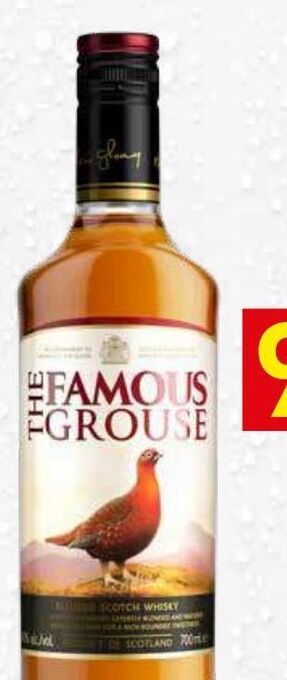 Recheio Uísque the famous grouse promoção