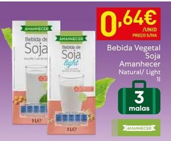 Recheio Bebida de soja amanhecer promoção