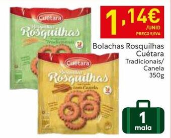 Recheio Biscoitos cuétara promoção
