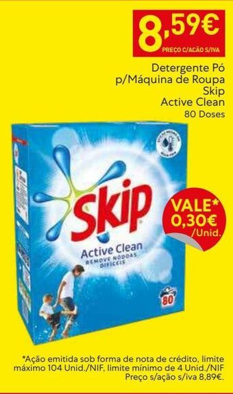 Recheio Detergente em pó skip promoção