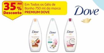 Auchan Gel de banho dove promoção