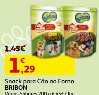 Auchan Snack cão ao forno bribon promoção