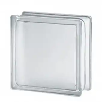 Bloco vidro liso branco mate