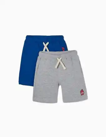 2 calções para menino 'avengers', azul/cinza