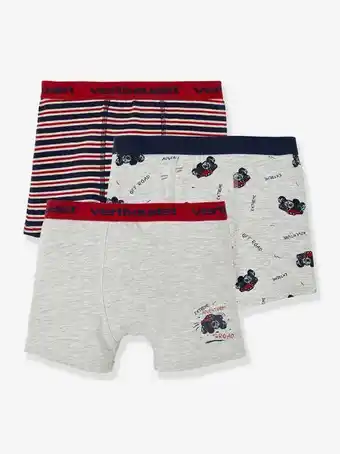 Lote de 3 boxers stretch moto 4, para menino - cinzento...