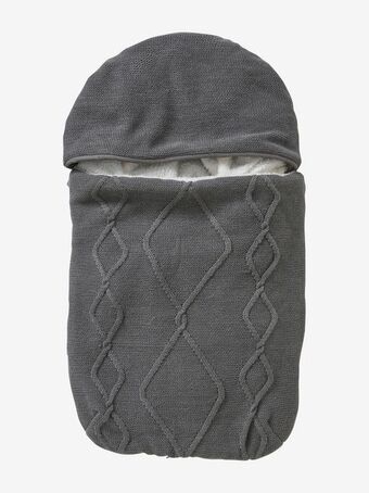 Vertbaudet Capa em tricot com forro em polar, para cadeira-auto ovo -... promoção